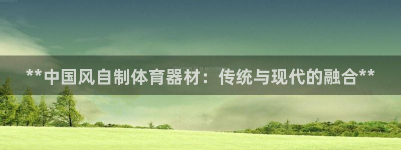 耀世娱乐平台注册地址在哪里查：**中国风自制体育器材